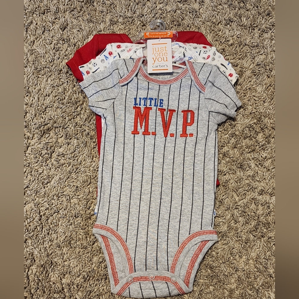 3pc Boy's Sports Onsies